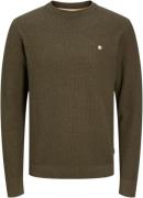 Jack & Jones Jprblurony knit crew neck olive night/melange