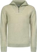 No Excess Pullover half zipper 2 coloured wit smoke