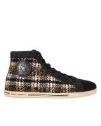 Dolce and Gabbana Beig high top sneakers