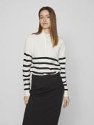 Vila Visala stripy l/s zipper knit /b