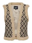 Only Onljessie aztec teddy waistcoat cs