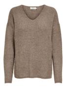 Only Onlcamilla v-neck ls pullover knt -