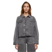 Urban Classics Dames 80s oversized denim jas