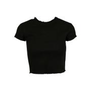 Urban Classics Dames ribbed crop top (set van 2)