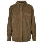 Urban Classics Dames corduroy oversized shirt