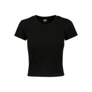 Urban Classics Dames jersey stretch crop t-shirt