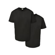 Urban Classics Heren basis organisch katoenen t-shirt (set van 2)