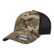 Flexfit Camo mesh trucker cap