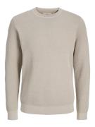 Jack & Jones jprblunoah knit crew neck bf ln 12265328 feather gray