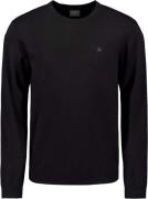 No Excess Pullover crewneck 2 coloured melang black