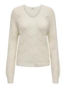 Jacqueline de Yong Jdybadut l/s v-neck struc glitt pul