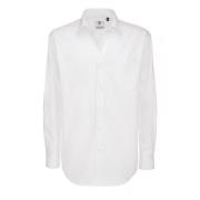 B and C B&c herenshirt met lange mouwen van katoen met scherpe keperst...