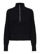 Only Onlfolly ls high neck half zip knt