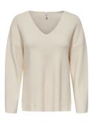 Only Onlkatia ls rib v-neck cc knt