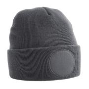 Beechfield Unisex patch beanie voor volwassenen