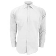 Kustom Kit Heren slim fit lange mouwen business / work shirt