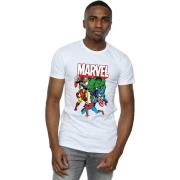 Marvel Avengers Heren hero group katoenen t-shirt