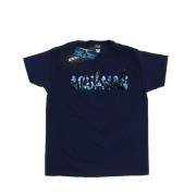 DC Comics Heren aquaman tekst logo t-shirt