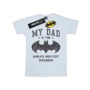 DC Comics Dames batman my dad is a superhero katoenen vriendje t-shirt