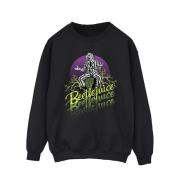 Beetlejuice Heren paars cirkel sweatshirt