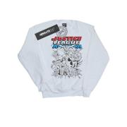 DC Comics Dames justice league mono action pose sweatshirt