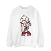 Marvel Avengers Heren deadpool love beam line sweatshirt