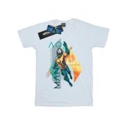 DC Comics Heren aquaman tropical pictogram t-shirt