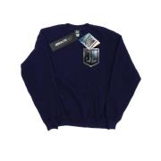 DC Comics Dames justice league movie shield faux pocket sweatshirt