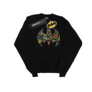 DC Comics Dames batman batgirl logo collage sweatshirt