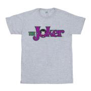 DC Comics Heren the joker crackle logo t-shirt