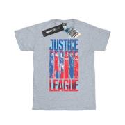 DC Comics Dames justice league movie team flag cotton boyfriend t-shir...