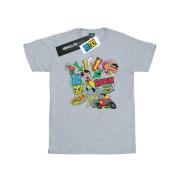 DC Comics Heren teen titans go robin montage t-shirt