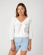 Wrangler Western frill blouse worn