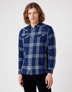 Wrangler Western shirt dark indigo regular fit