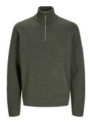 Jack & Jones jprblamilano stitch knit half zip s 12259664 peat