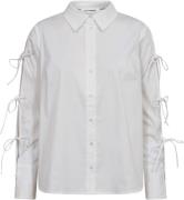 Co'Couture Poppycc tie sleeve shirt white