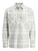 Jack & Jones jprccraymond spring check overshirt 12274956 gray