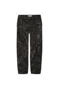 Summum 4s2724-12146 cargo pants gold foil coated t