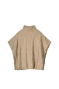 Summum 7s5858-8006 poncho cable knit