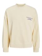 Jack & Jones Jorvalencia back sweat crew neck jn ecru