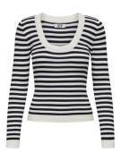 Jacqueline de Yong Jdyplum ysla ls o-neck pullov knt ecru dessin