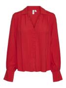 Vero Moda vmviolet l/s shirt wvn btq ga 10322447 fiery red