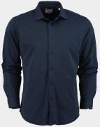 Bos Bright Blue Business hemd lange mouw stretch shirt 1709724/220