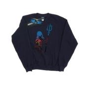 DC Comics Heren aquaman strijd silhouet sweatshirt