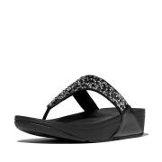 FitFlop Lulu crystal-mix toe-post sandals