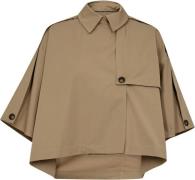 Co'Couture Franciscc crop cape jacket khaki