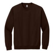 Gildan Unisex adult sweatshirt met zware mouwenhals