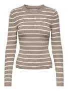 Only onllouisa l/s pullover knt nca 15344579 mocha meringue