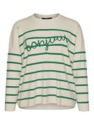 Vero Moda Vmaria bonjour ls o-neck pullover g ecru dessin