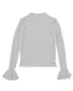 Turquoise Top lange mouw 24219 top kant